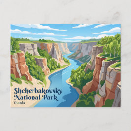 Shcherbakovsky Nationaal Park Rusland Briefkaart