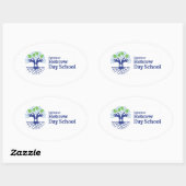 SHDS-logo-stickers Ovale Sticker (Vel)