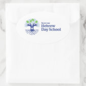 SHDS-logo-stickers Ovale Sticker (Tas)
