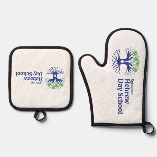 SHDS Oven Mitt en Pot Houder Ovenwant & Pannenlap Set (Voorkant)