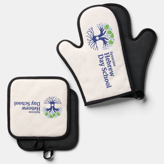 SHDS Oven Mitt en Pot Houder Ovenwant & Pannenlap Set (Voorkant / Achterkant)