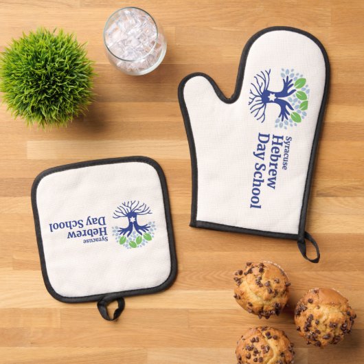 SHDS Oven Mitt en Pot Houder Ovenwant & Pannenlap Set (Top down)