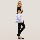 She believed and so Motivational Quote Butterfly Tote Bag (Op model)