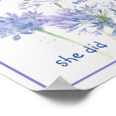 "She believed Motivational Quote Butterfly Poster (Hoek)