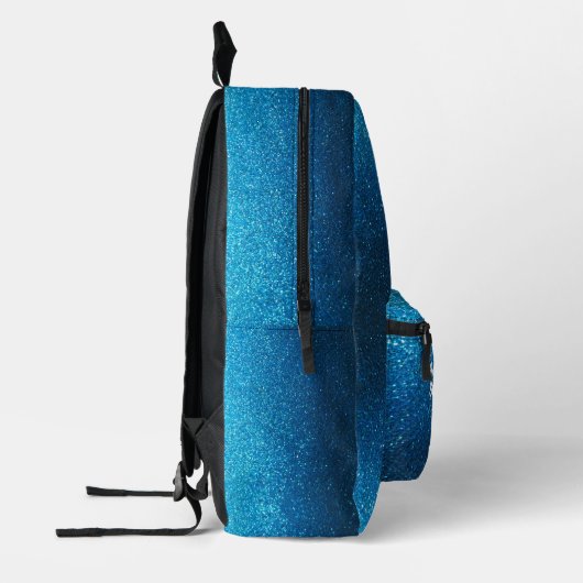 She Believed She Could Aqua Blue Glitter Sparkles Bedrukte Rugzak (Links)