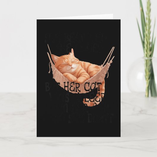 She Believed She Could But Her Cat Was Asleep On H Kaart (Voorkant)