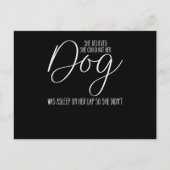 She Believed She Could But Her Dog Was Asleep On H Feestdagenkaart (Voorkant)