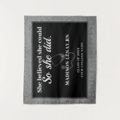 She Believed She Could Nurse Silver Glitter Name Wandkleed (Voorkant)