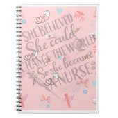 She Believed She Could -- RN Pastel Notebook Notitieboek (Voorkant)