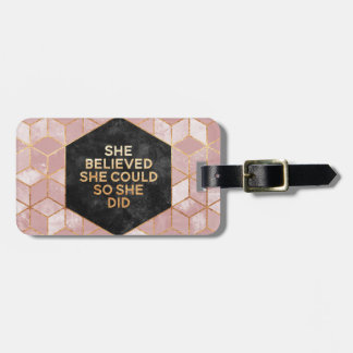 She Believed She Could So She Did Bagagelabel