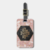 She Believed She Could So She Did Bagagelabel (Voorkant verticaal)