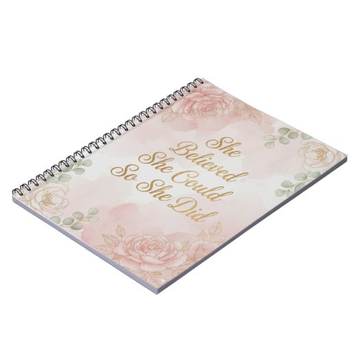 She Believed She Could, So She Did Journal Notitieboek (Linkerzijde)