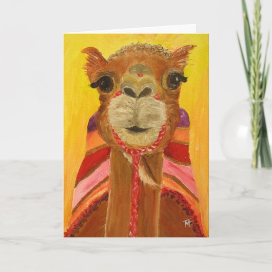 She-Camel Suzie-Wenskaart Kaart (Voorkant)
