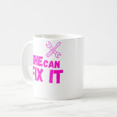 She Can Fix It DIY Mug Design Koffiemok (Voorkant links)