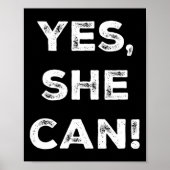 She Can Kamala Harris DNC Slogan President 2024 Poster (Voorkant)