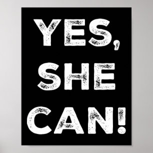 She Can Kamala Harris DNC Slogan President 2024 Poster