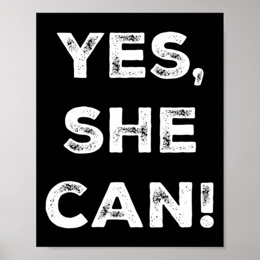 She Can Kamala Harris DNC Slogan President 2024 Poster (Voorkant)