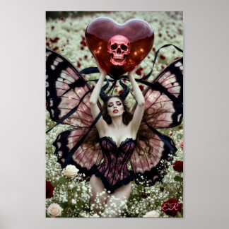 She Carries Death Like a Valentine Poster