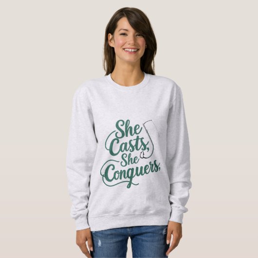 She Casts She Conquers – Women’s Sweatshirt (Voorkant volledig)