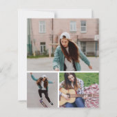 She Did It Graduation Multi Photo Party Invitation (Achterkant)