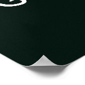 She Did It! Modern Photo Graduation Party  Poster (Hoek)