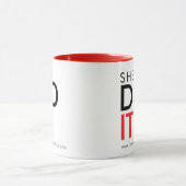 She Did It Red Graduation Statement Mug Mok (Midden)
