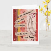 She Drew New Lines Card Kaart (Gele Bloem)