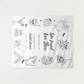 She Found Her Boo Bridal Shower Welcome Sign Wandkleed (Voorkant (horizontaal))