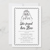 She Found Her Boo Ghost Floral  Bridal Shower  Kaart (Voorkant)