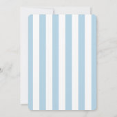 She found her Bow Blue Ribbon Bridal Shower Kaart (Achterkant)