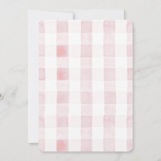 She found her Bow Pink Bow Bridal Shower Kaart (Achterkant)