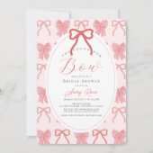 She found her Bow Pink Ribbon Bridal Shower Kaart (Voorkant)