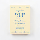 She Found Her Butter Half Bridal Shower Kaart