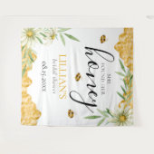 She Found Her Honey Bee Bridal Shower Backdrop Wandkleed (Voorkant (horizontaal))