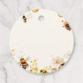 She found her honey Bee bridal shower Bedankjes Labels (Achterkant)