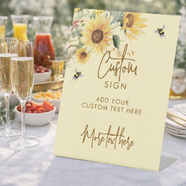 She Found Her Honey Bee Bridal Shower Custom Sign Reclamebord Met Voetstuk