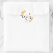 She Found Her Honey Bee Bridal Shower Favor Ronde Sticker (Tas)