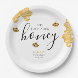 She Found Her Honey Bee Bridal Shower Papieren Bordje