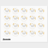 She Found Her Honey Bee Bridal Shower Thank You Ronde Sticker (Vel)