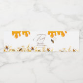 She found her honey Bee bridal shower Waterfles Etiket (Enkel label)