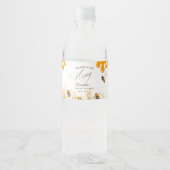 She found her honey Bee bridal shower Waterfles Etiket (Voorkant)