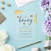 She Found Her Honey Bee Themed Bridal Shower Acryl Uitnodigingen (Insitu (Huwelijk))