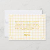 She Found Her Honey Bridal Shower Bedankkaart (Achterkant)