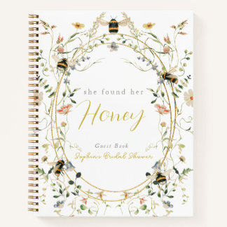 She found her Honey Bridal Shower Guest Book Notitieboek