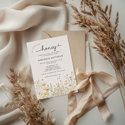 She Found Her Honey Bridal Shower Invitation Kaart