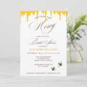 She Found her Honey Bridal Shower Invitation Kaart (Staand voorkant)