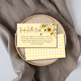 She Found Her Honey Bridal Shower Recipe Request  Informatiekaartje