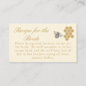 She Found Her Honey Bridal Shower Recipe Request  Informatiekaartje (Voorkant)