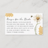 She Found Her Honey Bridal Shower Recipe Request Informatiekaartje (Voorkant)