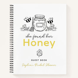 She found her Honey Hand-drawn Bridal Shower Notitieboek
